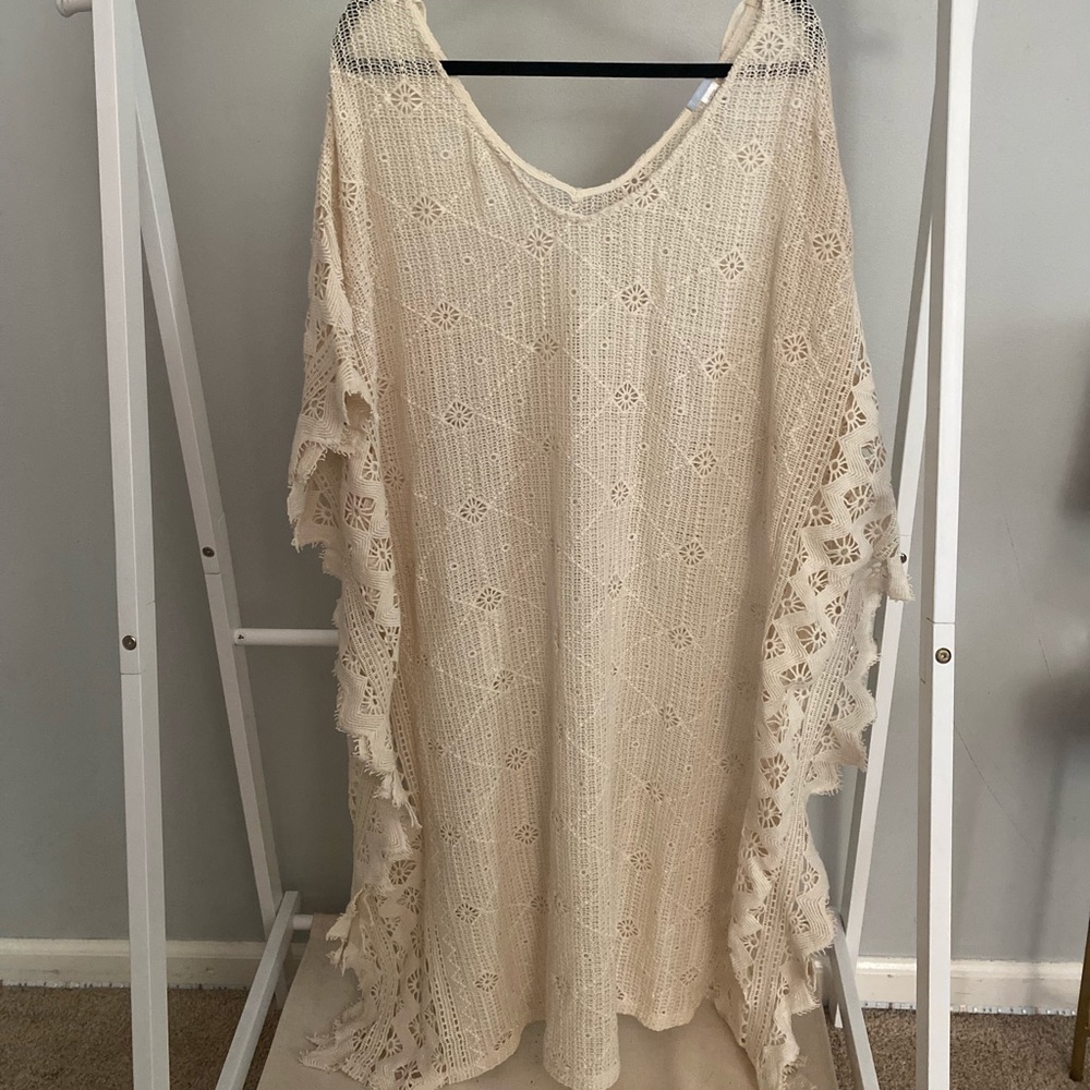 Cream Swimsuit Cover-Up